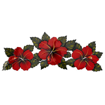 HF74R Hibiscus Flowers Red Custom Mosaics