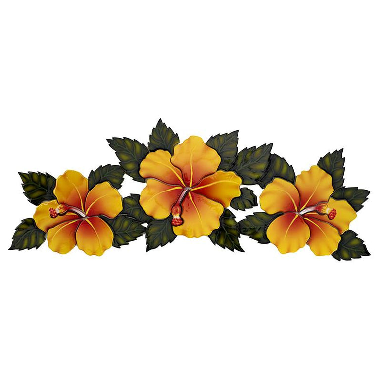 HF74Y Hibiscus Flowers Yellow Custom Mosaics
