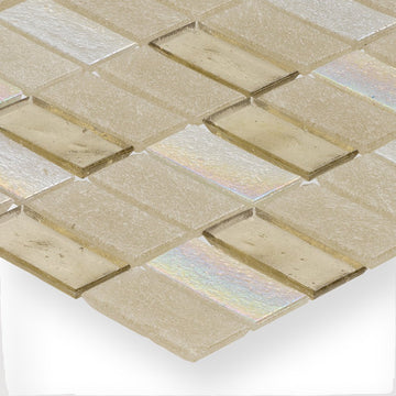 Superior Honeycomb 1" X 2" Glass Tile by American Glass Mosaics