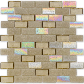 Superior Honeycomb Glass Tile by American Glass Mosaics