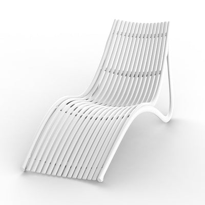 Vondom | Luxury In-Pool and Patio Furniture |  IBIZA SUN LOUNGER, WHITE, 65045-WHITE 