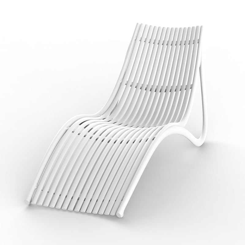 Vondom | Luxury In-Pool and Patio Furniture |  IBIZA SUN LOUNGER, WHITE, 65045-WHITE 