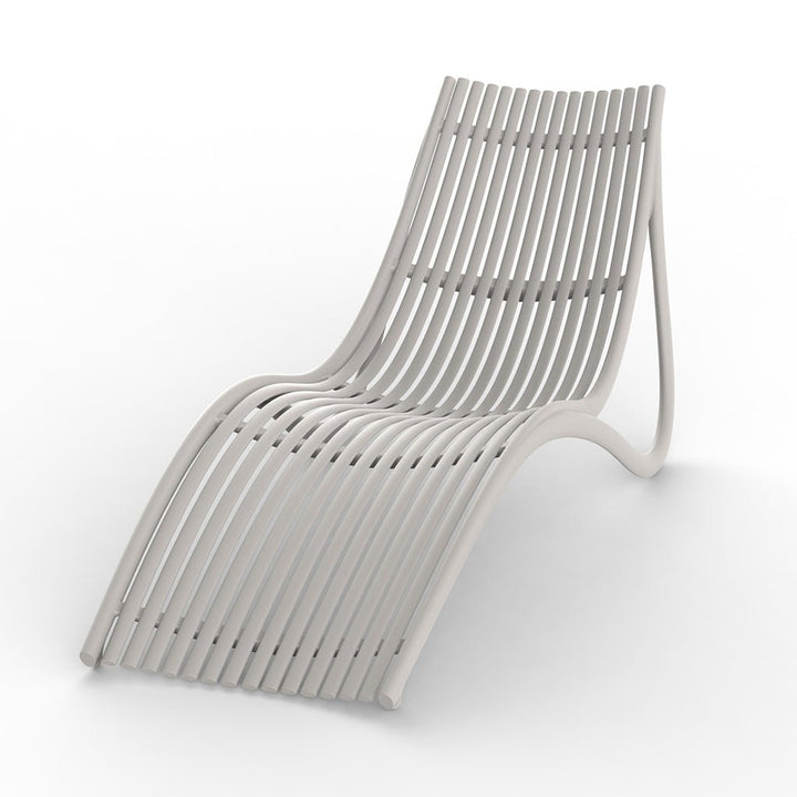 Vondom | Luxury In-Pool and Patio Furniture |  IBIZA SUN LOUNGER, ECRU, 65045-ECRU 