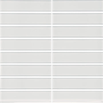 Ice 1.5" x 6" Glass Tile | ANAELEMELEMSTICE | Tesoro Mosaic Tile