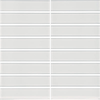 Ice 1.5" x 6" Glass Tile | ANAELEMELEMSTICE | Tesoro Mosaic Tile