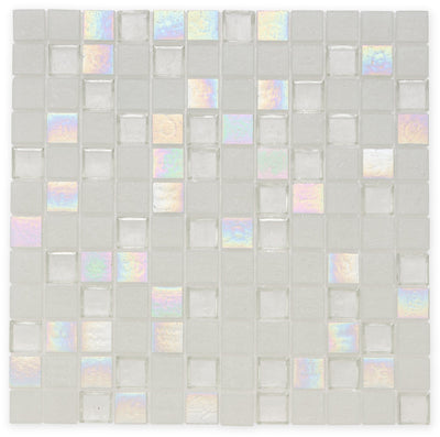 Superior Iceburg 1" X 1" Glass Tile by American Glass Mosaics