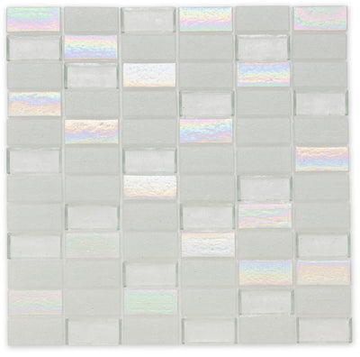 Superior Iceburg 1" X 2" Glass Tile by American Glass Mosaics
