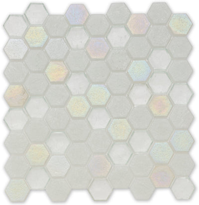Superior Hexagon Glass Mosaic Tile by American Glass Mosaics