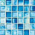 Aquamarine, 1" x 1" - Glass Tile
