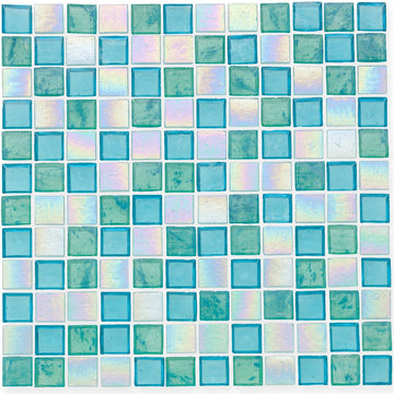 Splash Lagoon Glass Tile by American Glass Mosaics