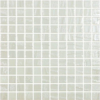 Laguna Fire White, 1" x 1" | Glow in the Dark Glass Tile by Vidrepur