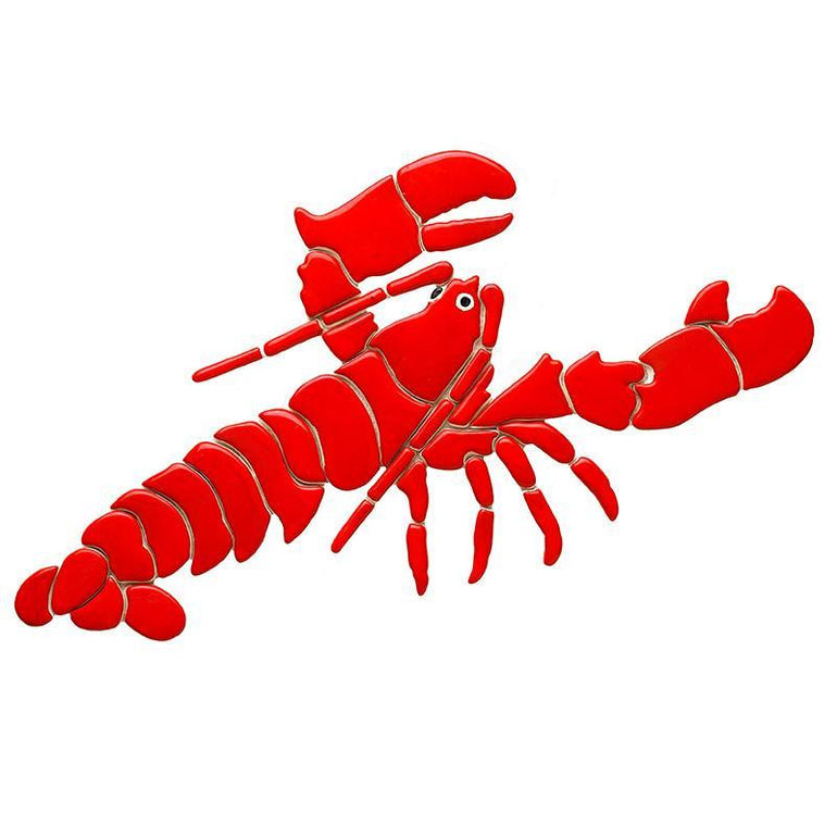 L11-12 Lobster, Red Custom Mosaics