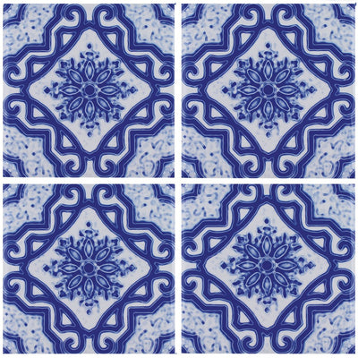 Maioliche 18, 6" x 6" Porcelain Pool Tile | CVLMAIOLICHE18 | Aquatica