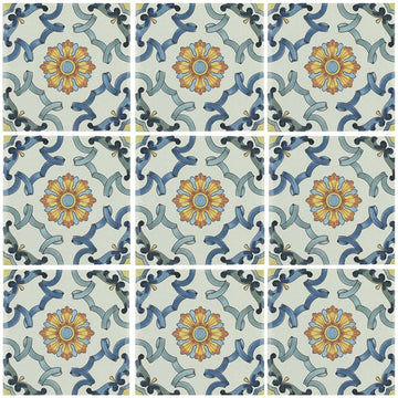 Maioliche 3, 6" x 6" Porcelain Pool Tile | CVLMAIOLICHE3 | Aquatica