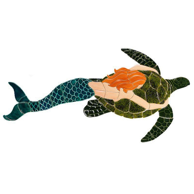 MT48-41 Mermaid & Turtle Custom Mosaics