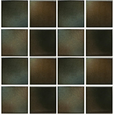 KLM-331 - Misty Brown, 3" x 3" - Porcelain Pool Tile - Fujiwa