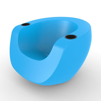 SPL22102BXLBBL	Moon Chair with Black Cupholders, Light Blue - Luxury Pool Chair