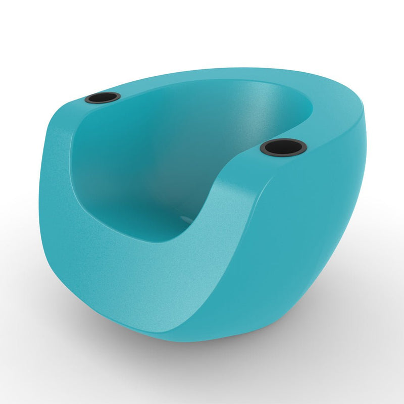 SPL22102BXSBBL	Moon Chair with Black Cupholders, Surf Blue - Luxury Pool Chair