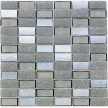 Superior Moonlight 1" X 2" Glass Tile by American Glass Mosaics