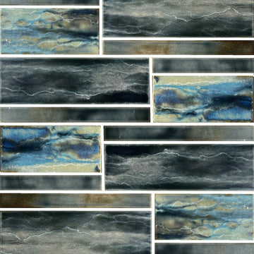 Moonlight, Mixed Mosaic Tile | Fujiwa Porcelain Pool Tile