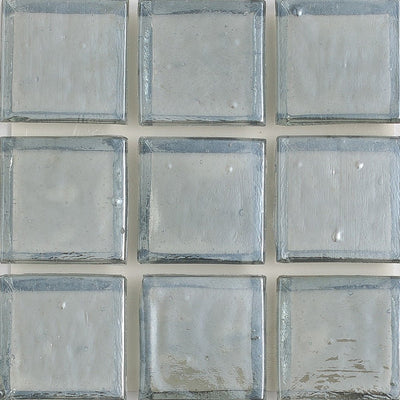 Moonstone Silver 1x1 Glass Tile | E11.718.13S | American Glass Mosaics