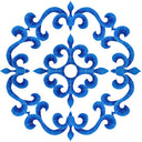 Tuscan Medallion - Blue - Pool Mosaic
