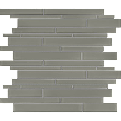 Element Series Natural Blend, Linear Mosaic Tile | ANAELEMNATBRS | Glass Pool Tile