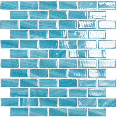 Glass Mosaic Pool | Zen, 1" x 2" Glass Tile | Vidrepur Nature Collection