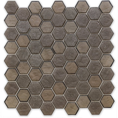 Superior Hexagon Glass Mosaic Tile by American Glass Mosaics