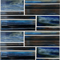 Dark Moon, Mixed Mosaic - Porcelain Pool Tile