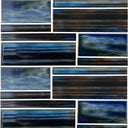 Dark Moon, Mixed Mosaic - Porcelain Pool Tile
