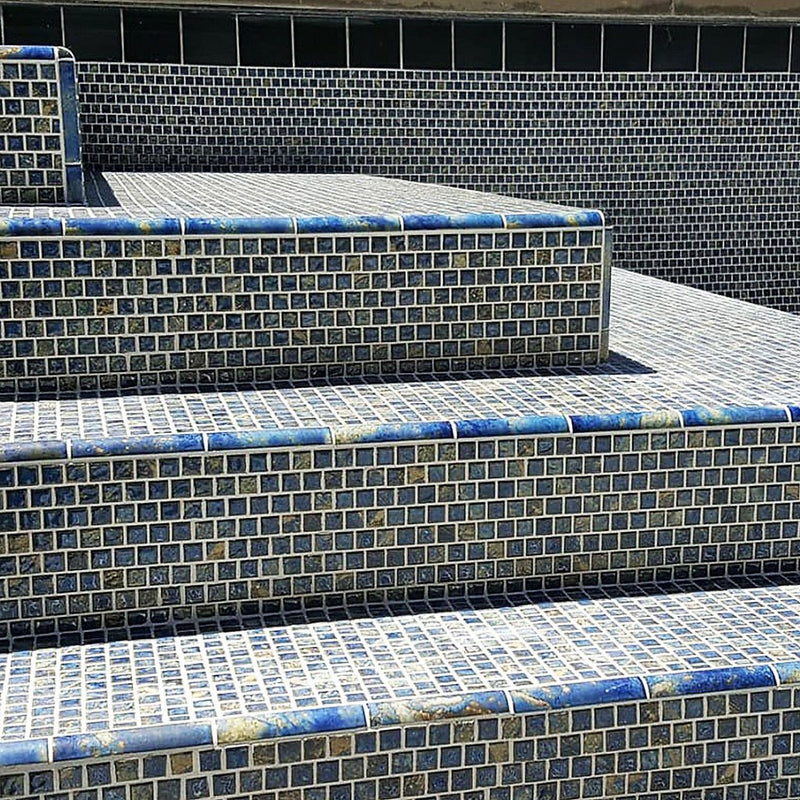 Opal, 1" x 1" | PLANET-113 | Fujiwa Porcelain Pool Tile