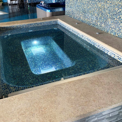 Opal, 1" x 1" | PLANET-113 | Fujiwa Porcelain Pool Tile