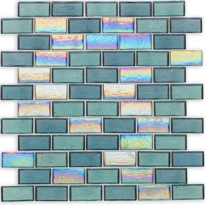 Huron Pier, 1" x 2" Glass Mosaic Tile | American Glass Mosaics