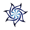 Pinwheel Medallion - Pool Mosaic