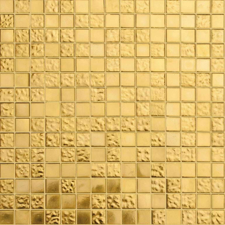 Precious (24K Yellow Gold) Mix, 3/4 x 3/4 Mosaic Tile | TREND Glass Mosaic Tile