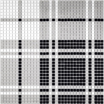 Preston, 3/8" x 3/8" Mosaic | GLSGEOHIGHPRES | Geometro Glass Tile 