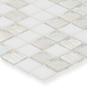 Huron Quartz Glass Mosaic Tile by American Glass Mosaics