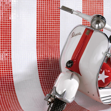 Red, 1" x 1" | 093808M | Vidrepur Mosaic Glass Tile