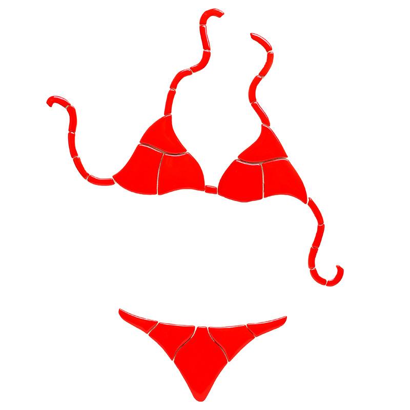 RB64 Red Bikini Custom Mosaics