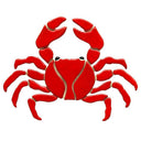 Red Crab - Pool Mosaic