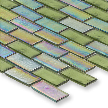 Huron Reef, 1" x 2" Glass Mosaic Tile | American Glass Mosaics