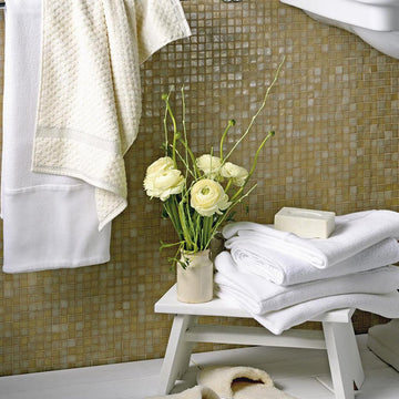 Sand, 5/8" x 5/8" Glass Tile | Mosaic Pool Tile by SICIS