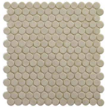 Sand Barrels, 6/8" Glass Penny Round Mosaic | Pool Tile by SICIS
