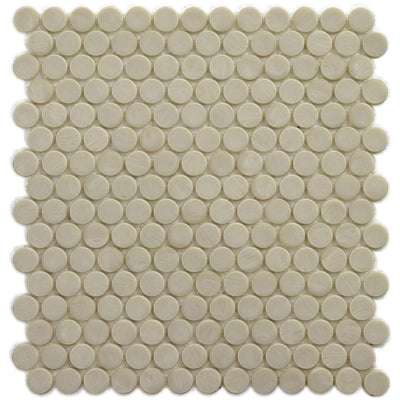 Sand Barrels, 6/8" Glass Penny Round Mosaic | Pool Tile by SICIS
