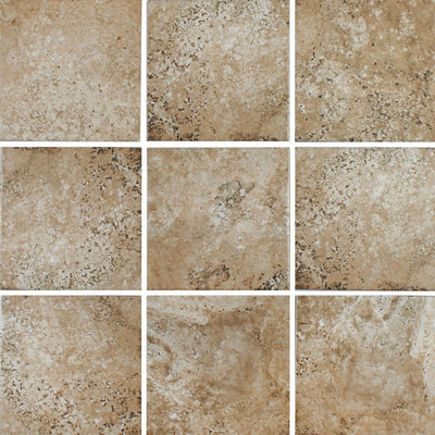 Scavo Almond, 6" x 6" Tile I ESTSCAVALMOND6 | Porcelain Pool Tile