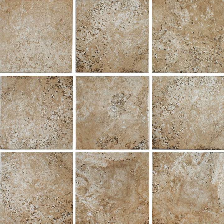 Scavo Almond, 6" x 6" Tile I ESTSCAVALMOND6 | Porcelain Pool Tile