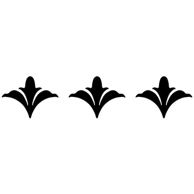Scroll Flower Step Marker - Black (Set of 3) | CS-BFS1-3.5BK | Pool Mo‚Ä¶
