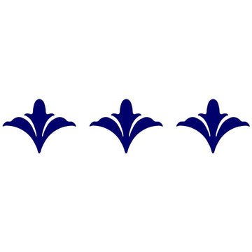 Scroll Flower Step Marker - Blue (Set of 3) | CS-BFS1-3.5BL | Pool Mos‚Ä¶