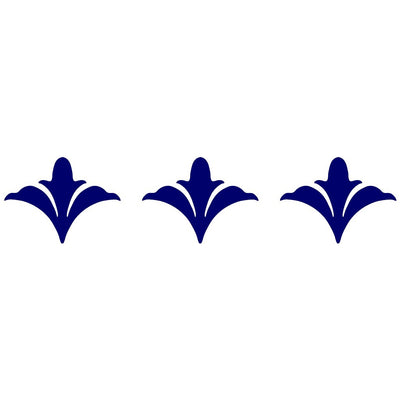 Scroll Flower Step Marker - Blue (Set of 3) | CS-BFS1-3.5BL | Pool Mos‚Ä¶